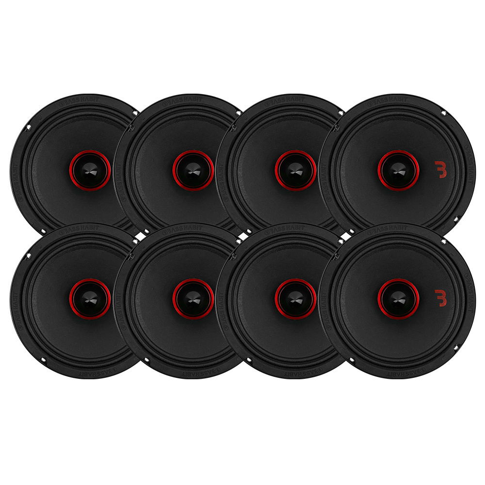 8er-Pack Bass Habit SPL Elite SE2200M, brutaler 8