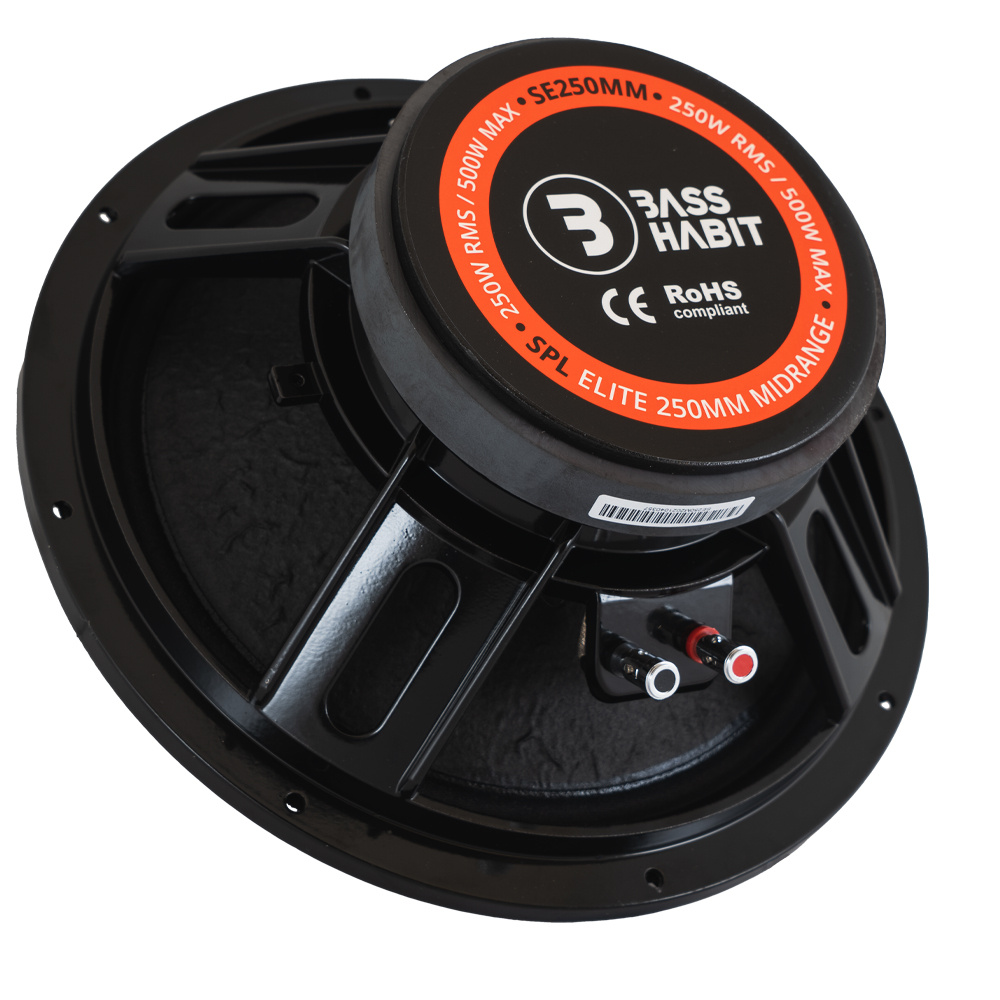 4er-Pack Bass Habit SE250M und SP25A SPL-Paket, mittel
