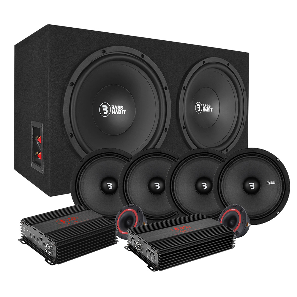 Bass Habit Raggarpaket mit 4er-Pack 6,5