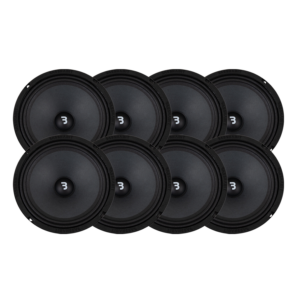 8er-Pack Bass Habit Play SP200M, 8-Zoll-Midbass