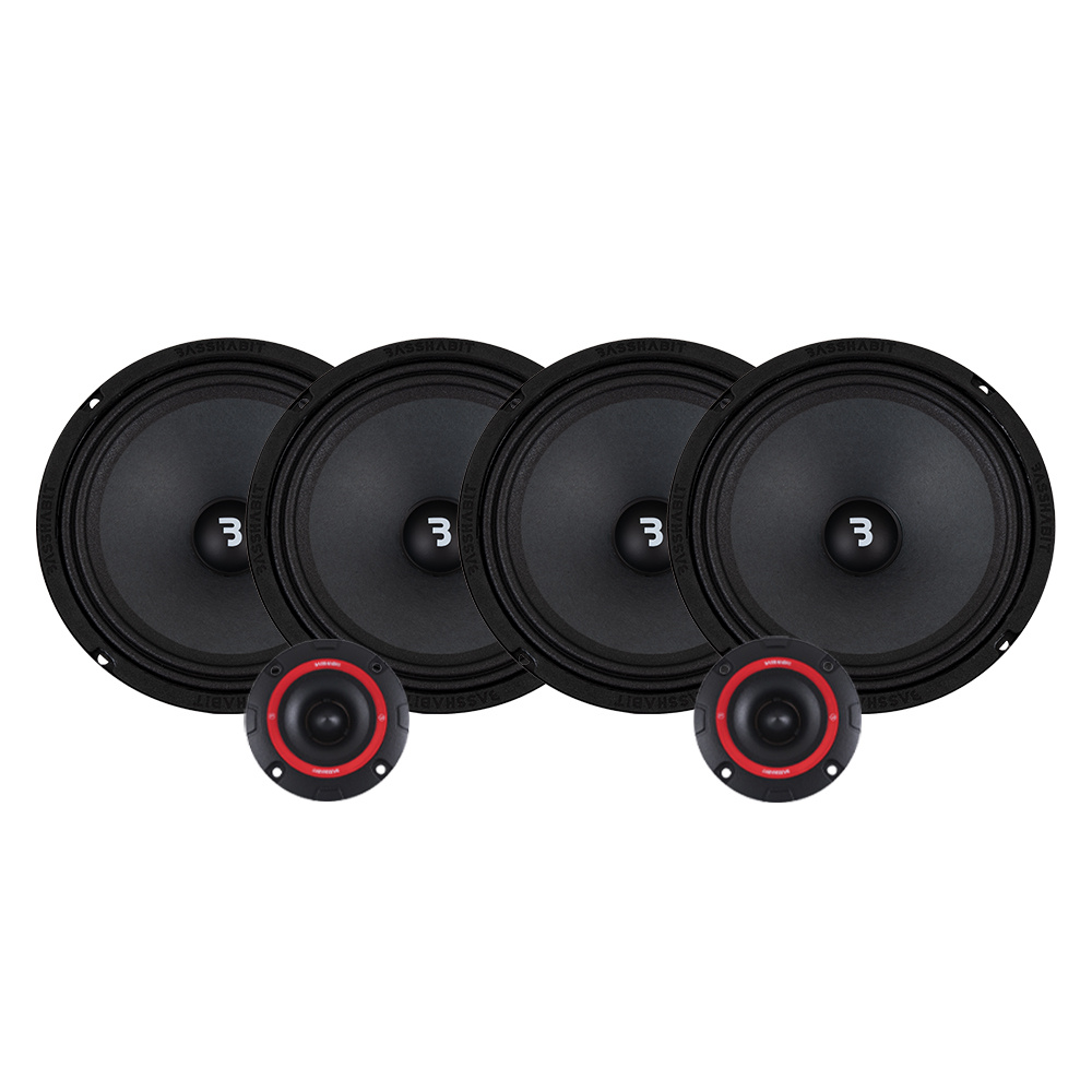 4er-Pack Bass Habit Play SP200M mit SP25A SPL-Paket, mittel