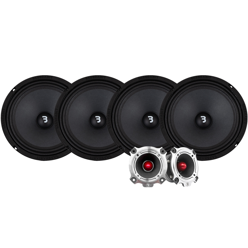 4er-Pack Bass Habit SP200M mit SP25HT, SPL-Paket