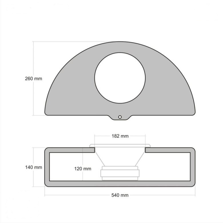 Passive Bassbox für die Reserveradmulde mit PE8.D2