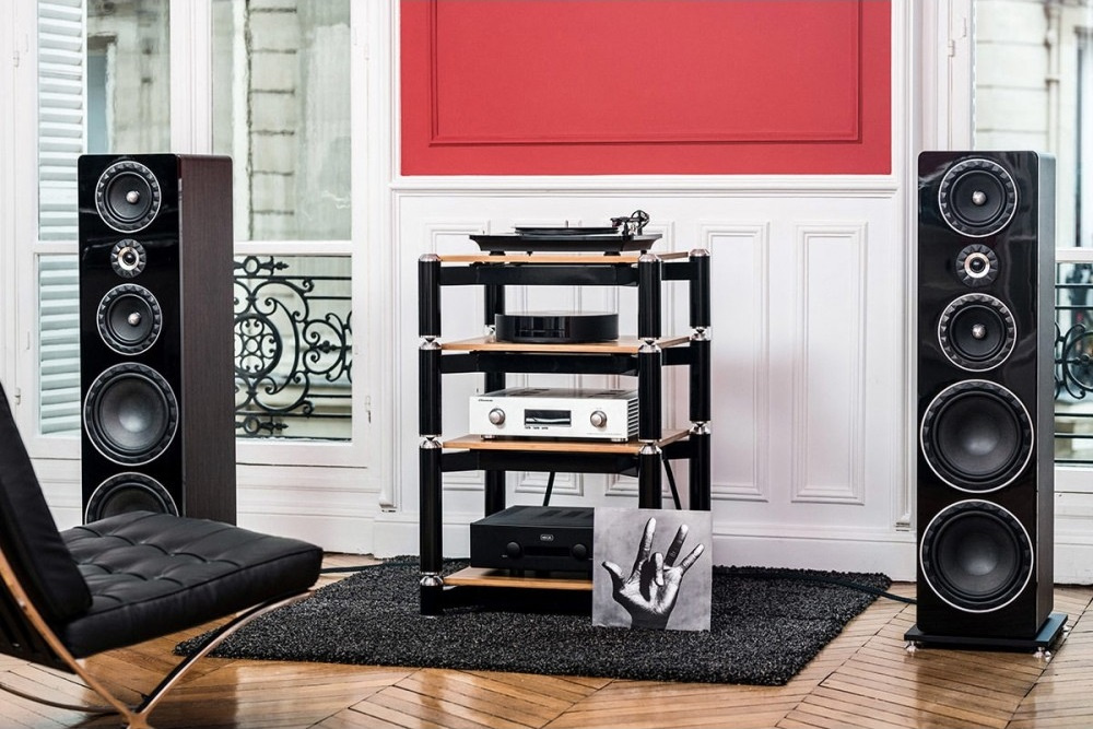 Norstone Spider 4 HiFi-Rack, Bambus