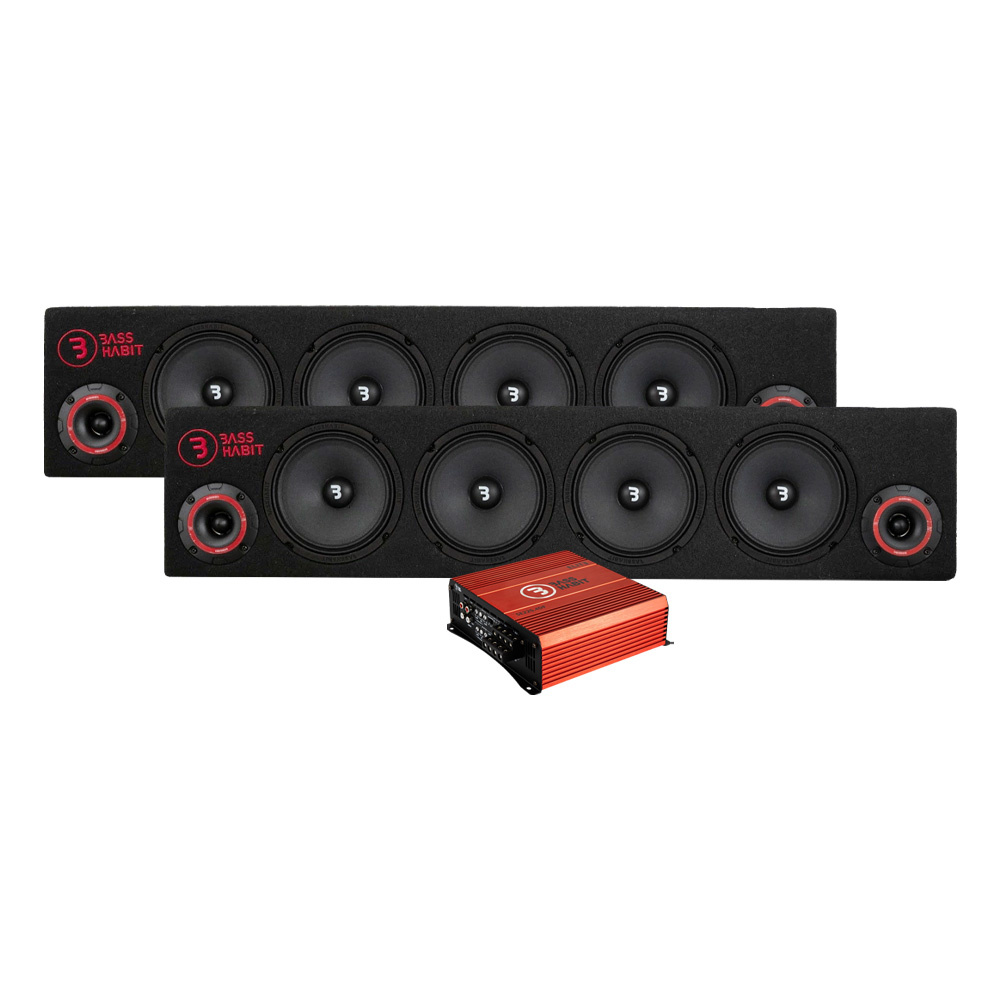 Bass Habit Play SPL64 & ELITE 225.4DF, Raggarpaket