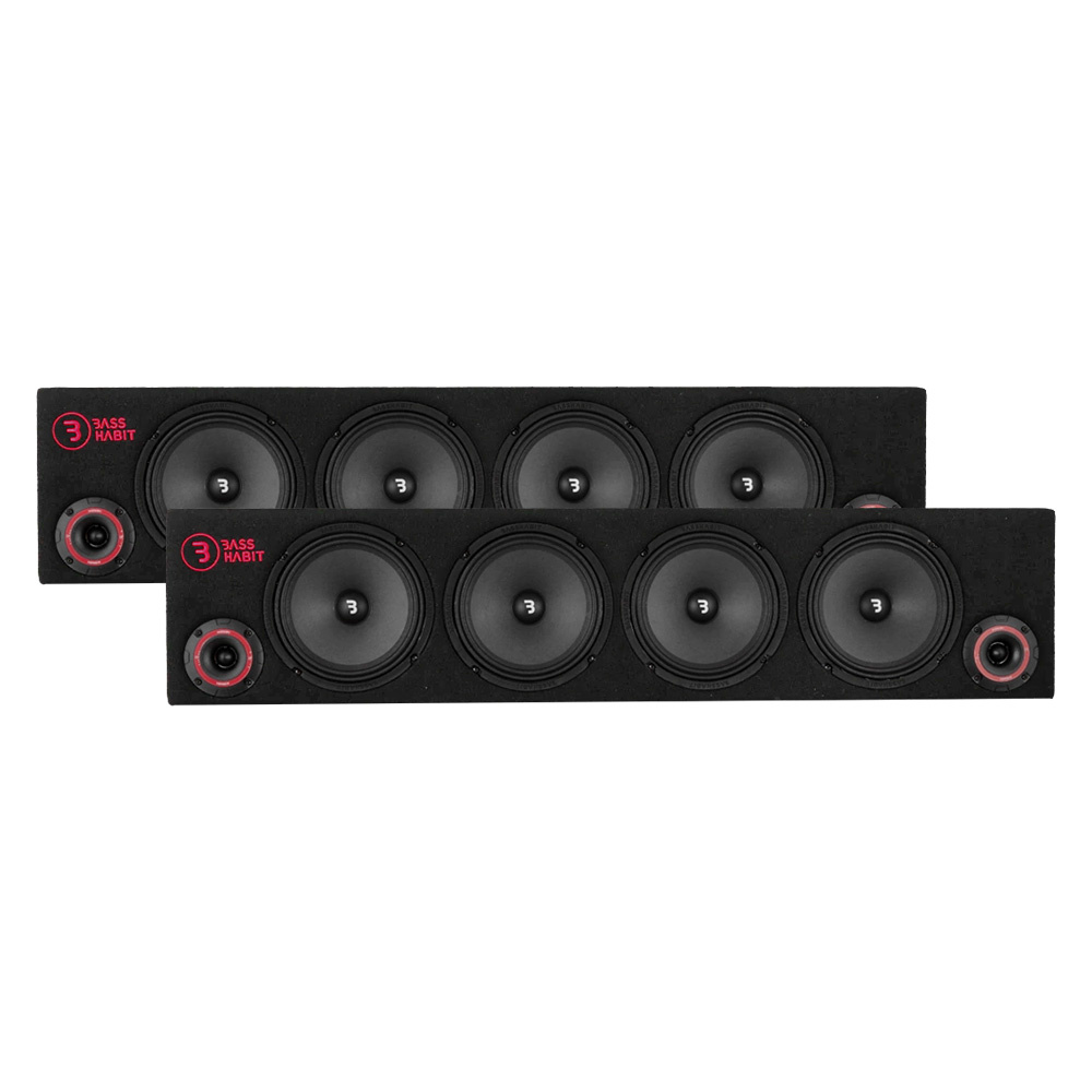 2er-Pack Bass Habit Play SPL84, Raggarplanka mit 8