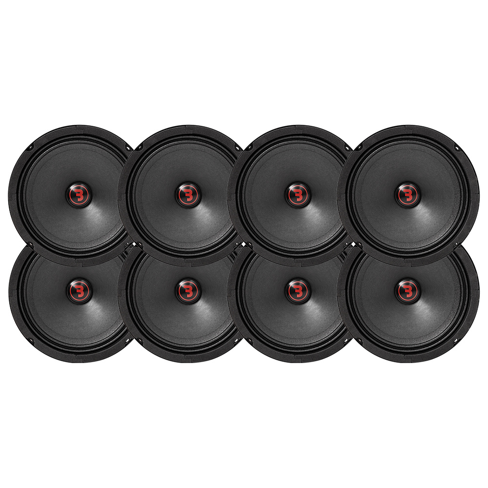 8er-Pack Bass Habit Rebel SR165M, 6,5-Zoll-Mitteltöner