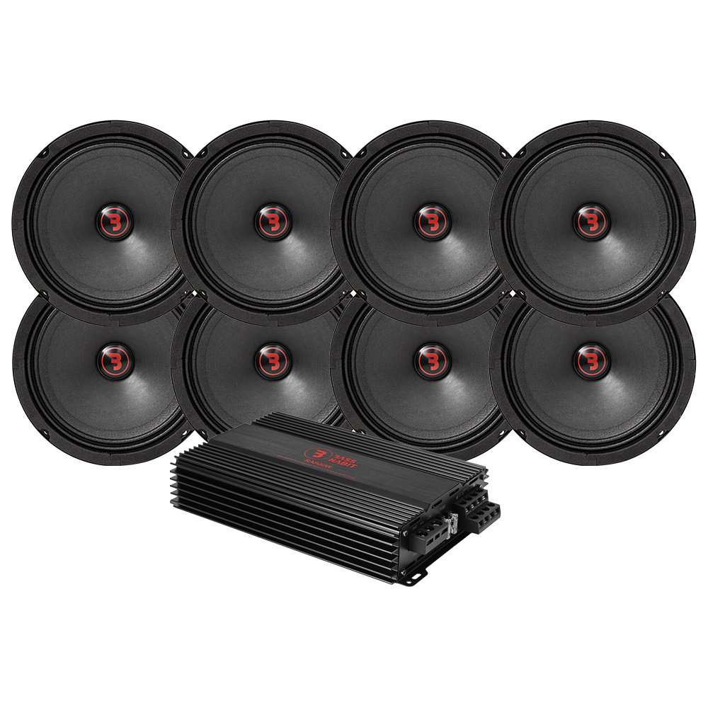 8er-Pack Bass Habit Rebel SR165M mit RA800W, groß
