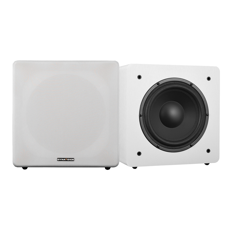 2er-Pack Dynavoice Challenger Sub 8 aktiver Subwoofer, weiß