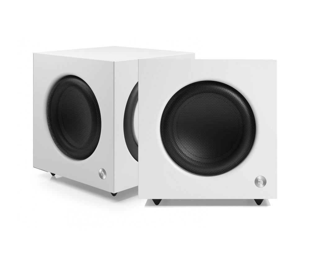 2er-Pack Audio Pro SW10, aktiver Subwoofer weiß