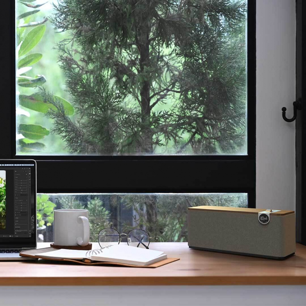 2er-Set Klipsch The One Plus Bluetooth-Lautsprecher, Nussbaum