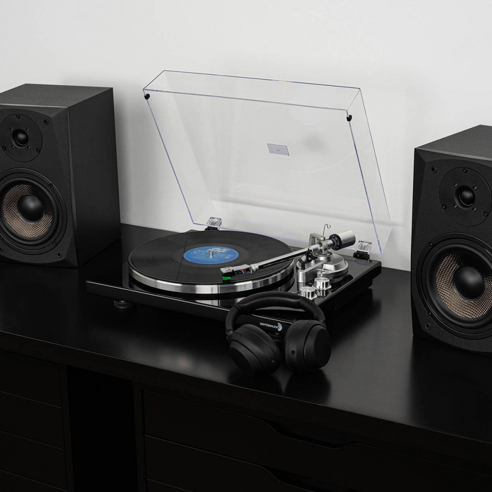 Dayton Audio TT-1BTB mit Klipsch R-50PM, Vinyl-Paket
