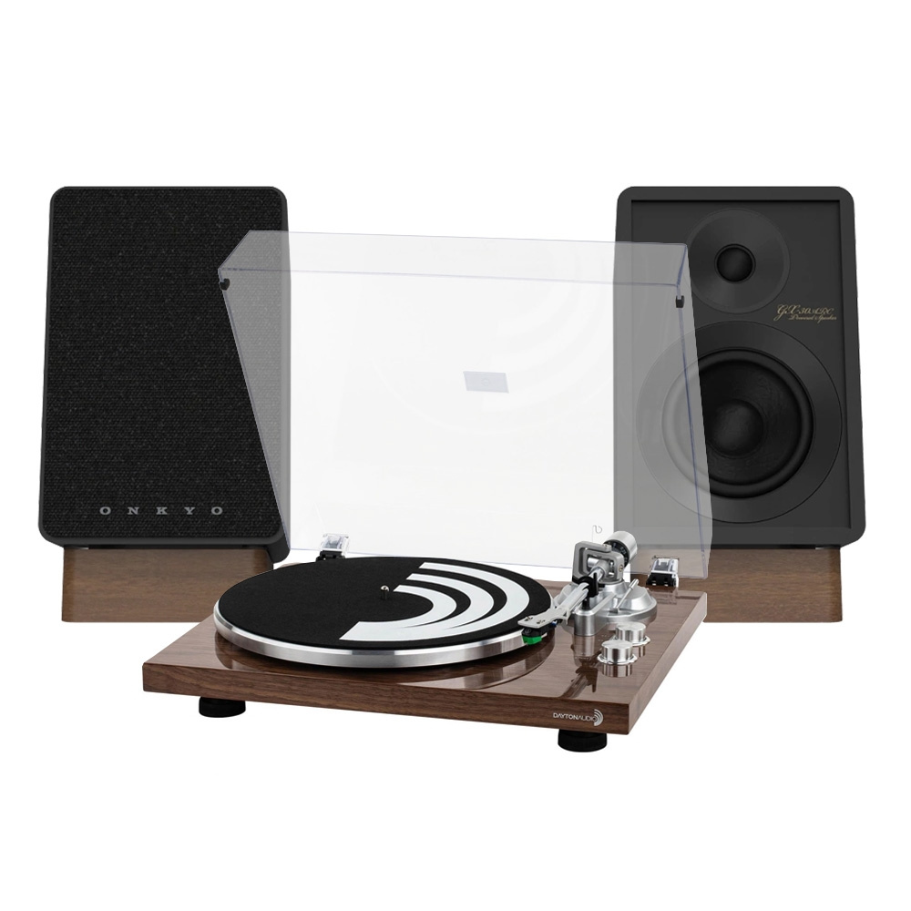 Dayton Audio TT-1BTW mit Onkyo GX-30ARC, Vinyl-Paket