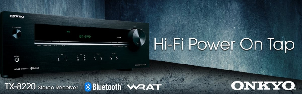 Onkyo TX-8220 & Dynavoice Magic F-7 schwarz, 2.0-Stereo-Paket