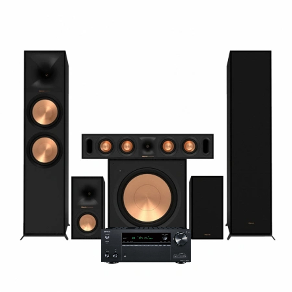 Onkyo TX-NR7100 und Klipsch Reference R-800F 5.1-Heimkino-Paket