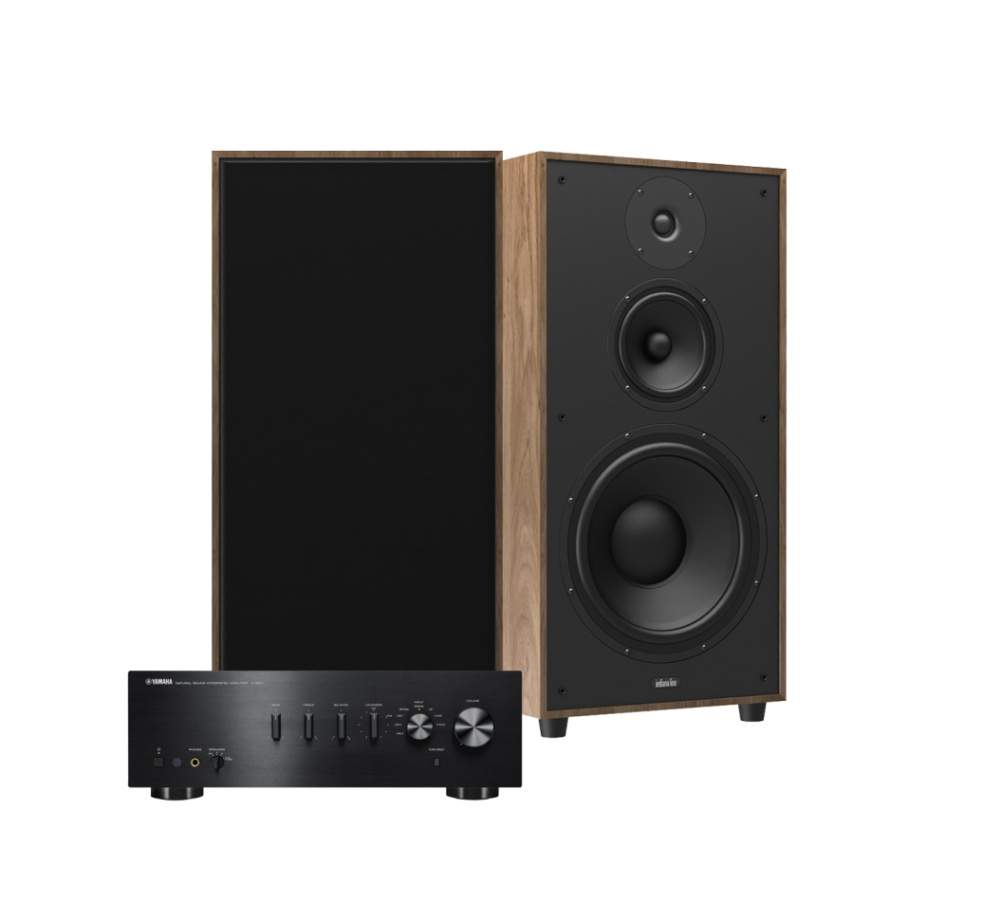 Yamaha A-S501 II mit Indiana Line Utah 5, 2.0 Stereo-Set in Walnuss