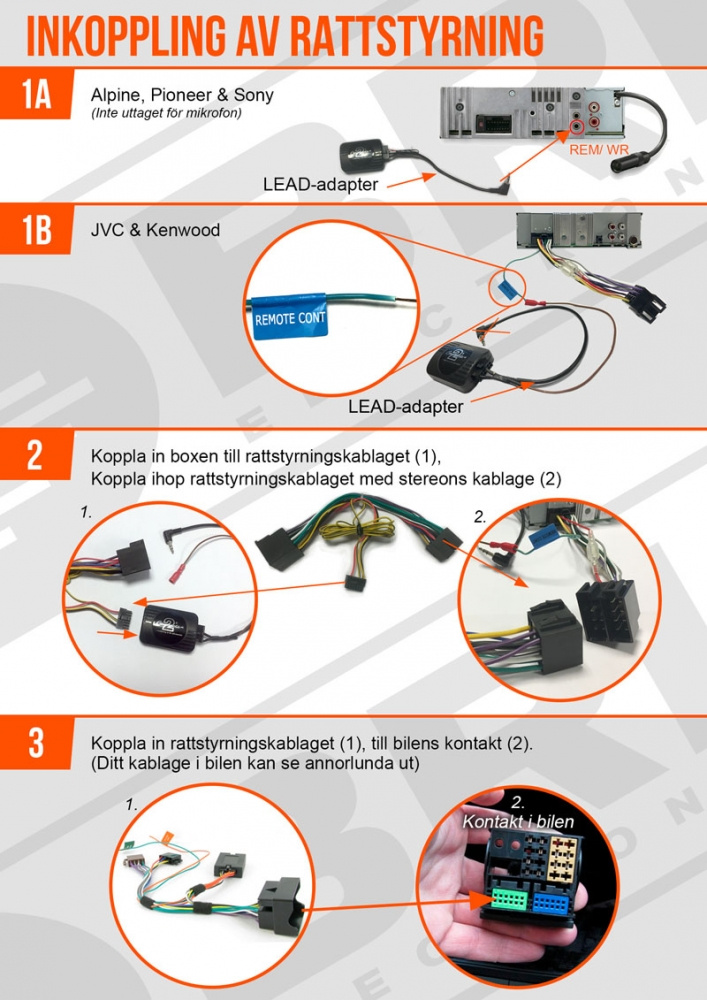 Installationskit Volkswagen 1-DIN & GAS MAX M140-BTX