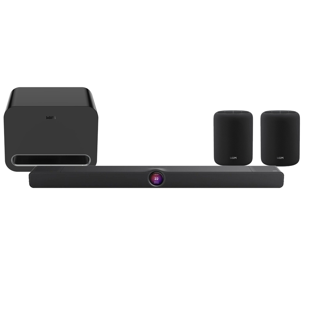 WiiM Bar Surround-Set mit WiiM Sub Pro und Sound Lite, schwarz