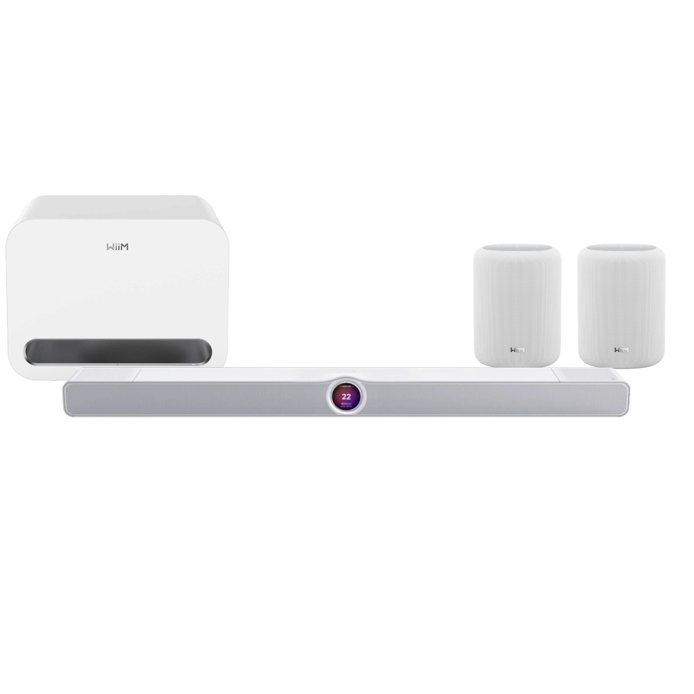 WiiM Bar Surround-Set mit WiiM Sub Pro und Sound Lite, weiß