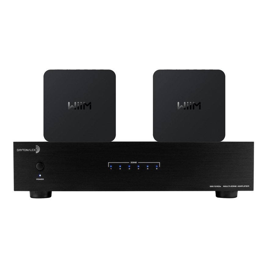 Dayton Audio MA1240 mit 2 Stück WiiM Pro