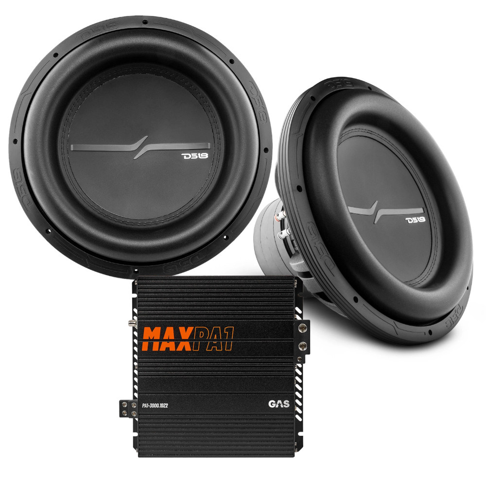 DS18 ZXI15.2D & GAS MAX PA1-3000.1DZ2, Basspaket