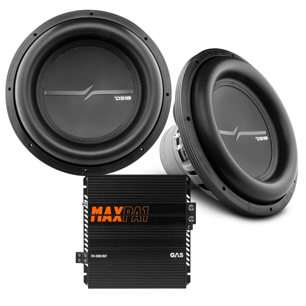 DS18 ZXI15.4D & GAS MAX PA1-3000.1DZ1, Basspaket